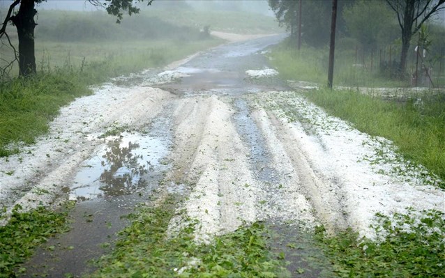 Σέρρες: Μεγάλες καταστροφές από χαλάζι