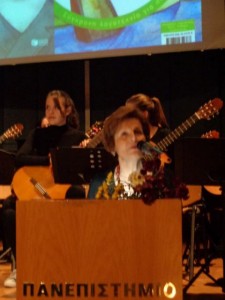 Η πρόεδρος του Κέντρου "Ιωλκός" κα Αδαμαντία Μουτσινά 