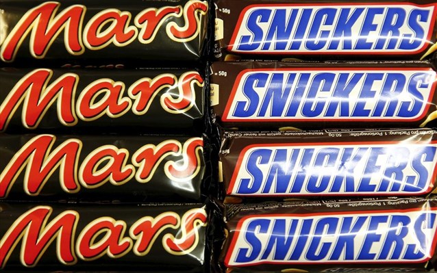 Ανάκληση προϊόντων σοκολάτας Mars και Snickers