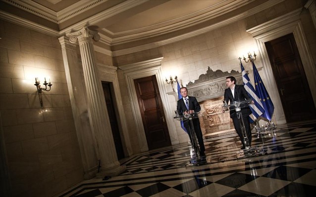 Στις 10 π.μ. η συνάντηση Αλ. Τσίπρα – Ντ. Τουσκ την Πέμπτη