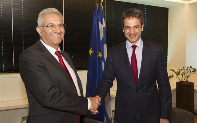 Κυπριακό – οικονομία στη συνάντηση Κυρ. Μητσοτάκη – Α. Κυπριανού