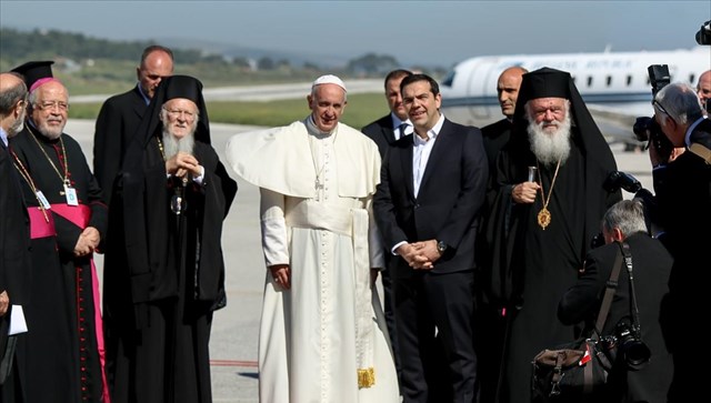 Iστορική συνάντηση των θρησκευτικών ηγετών στην Λέσβο