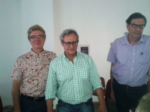 Οι κ.κ. Μπακούλας, Αντωνίου, Δραμητινός (από αριστερά)