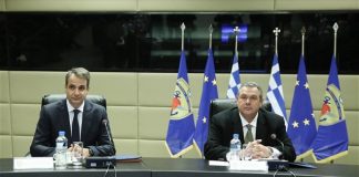 Ενημέρωση Μητσοτάκη από Καμμένο για τα θέματα Άμυνας