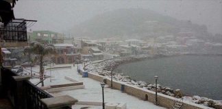 Χιονοπτώσεις στις παραλιακές περιοχές της Ηπείρου