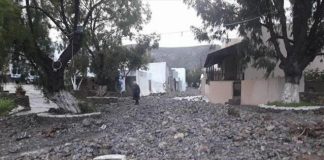 Προβλήματα στην Κάσο από την έντονη βροχόπτωση