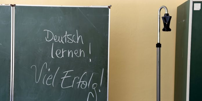 Flüchtlinge lernen Deutsch