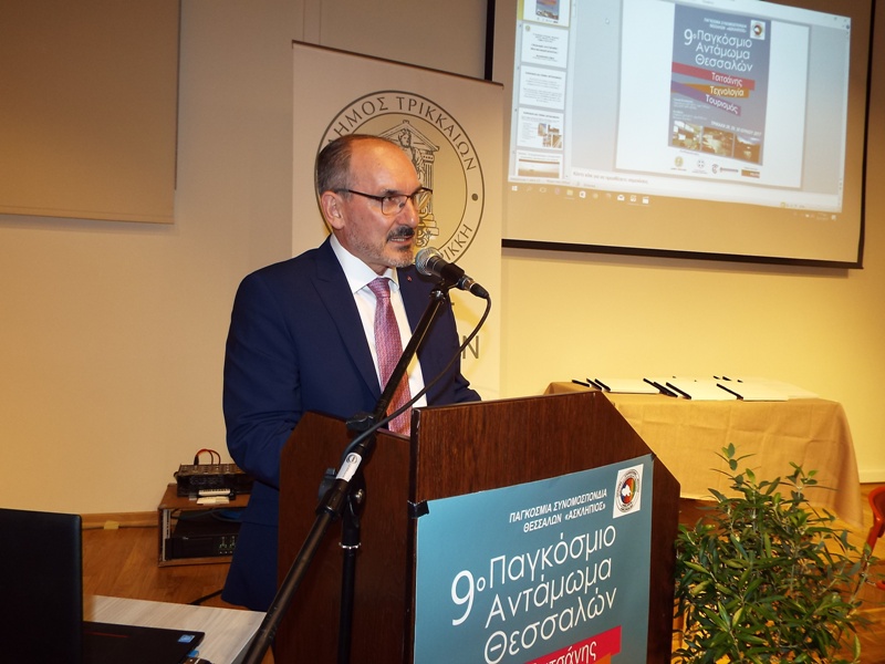 Ο απερχόμενος Πρόεδρος της Παγκόσμιας Γιώργος Βόμπρας 