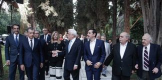 Δηλώσεις πολιτικών αρχηγών μετά τη δεξίωση στο Προεδρικό Μέγαρο