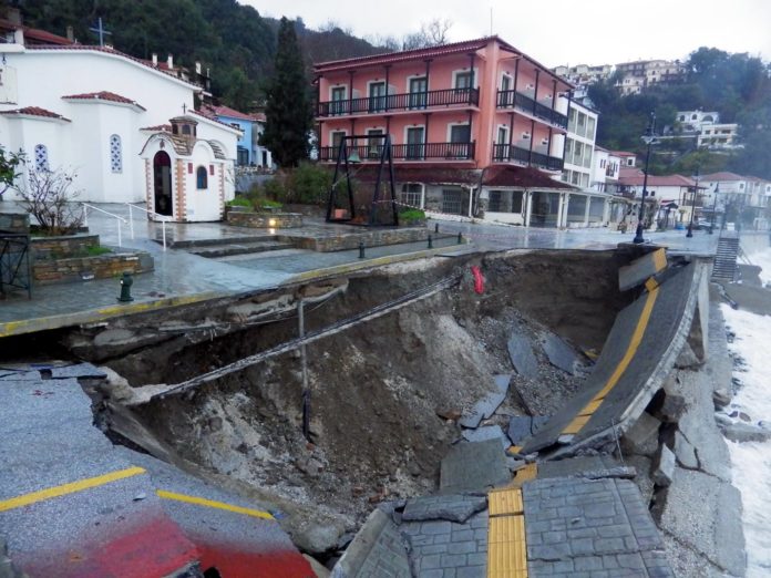 Διακοπή κυκλοφορίας επ’ αόριστον στον Άγιο Ιωάννη Πηλίου