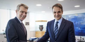 Με τον πρέσβη των ΗΠΑ Τζέφρι Πάιατ συναντήθηκε ο Κυρ. Μητσοτάκης
