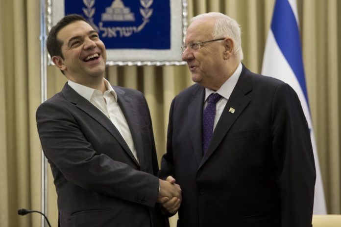Greek Prime Minister Alexis Tsipras in Jerusalem