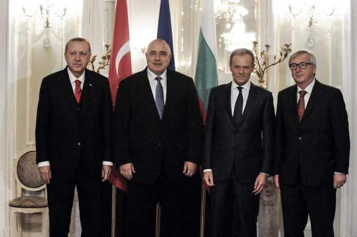EU-TURKEY - Meeting in Varna, Bulgaria on March 26, 2018 - FAMILY-PHOTO