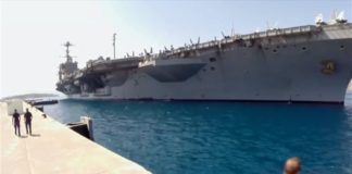 Το αεροπλανοφόρο «Χάρι Τρούμαν» στη βάση της Σούδας