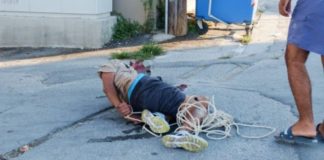 Κάτοικοι στα Χανιά έδειραν και έδεσαν επίδοξο ληστή