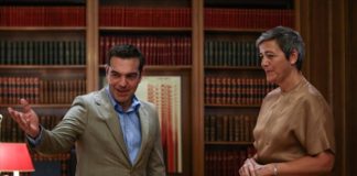 Συνάντηση Αλ. Τσίπρα με την Επίτροπο Ανταγωνισμού