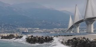 Κύματα γδέρνουν τις ακτές του Ρίου και του Αντιρρίου (video)