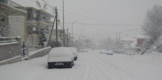 Σφοδρή χιονόπτωση στην Ήπειρο