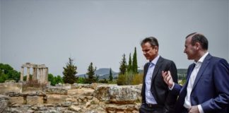 Τον αρχαιολογικό χώρο στη Νεμέα επισκέφτηκαν Μητσοτάκης – Βέμπερ
