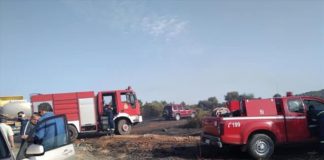 Από ζάντα φορτηγού η πυρκαγιά στην Εύβοια