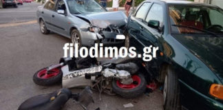 Οδηγός ΙΧ παρέσυρε μηχανή και τραυμάτισε δύο γυναίκες