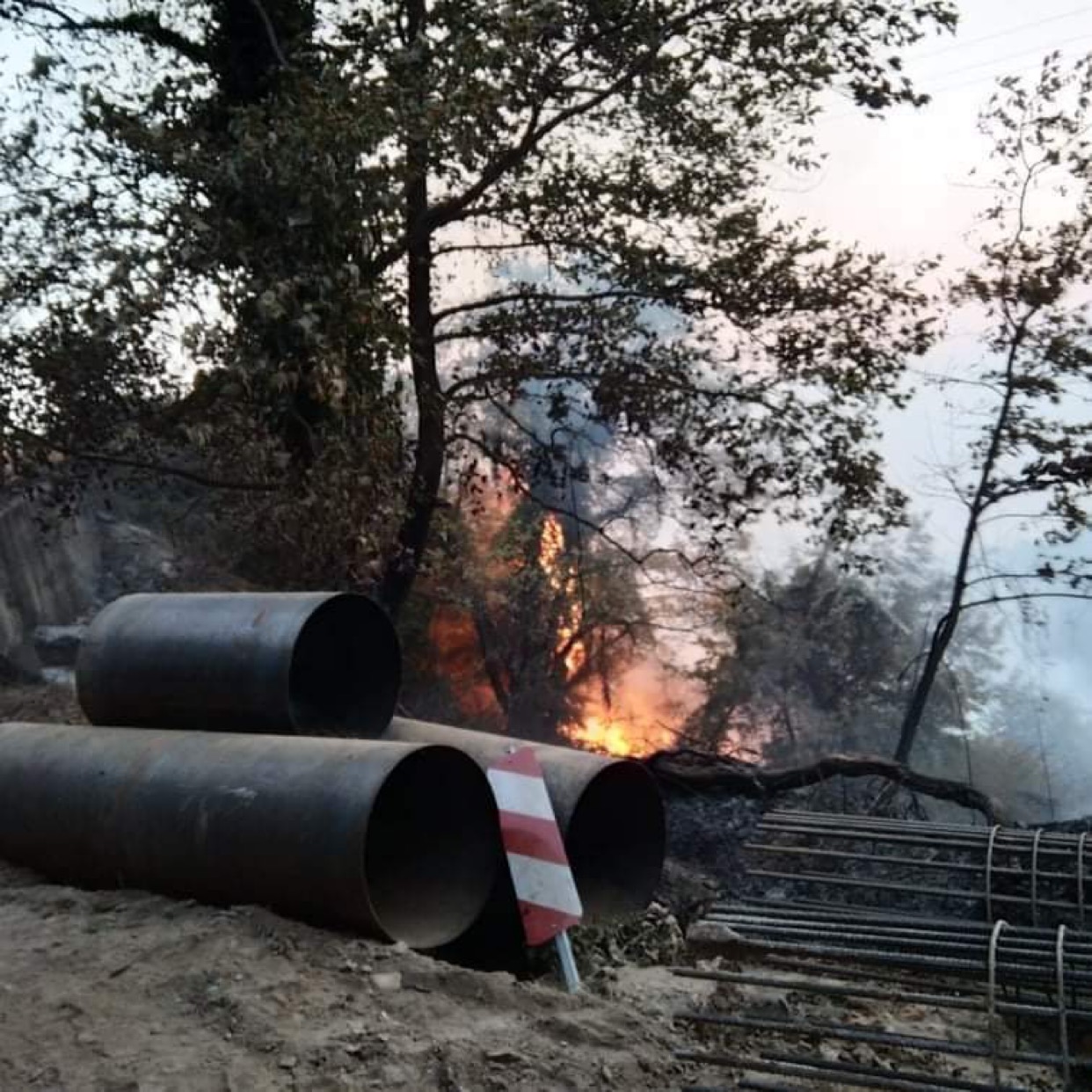 Σε επιφυλακή παραμένει η Πυροσβεστική μετά τη φωτιά στο Πουρί  (φωτογραφίες)