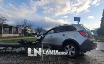 Απίστευτο τροχαίο – Προσπάθησε να αποφύγει τη σύγκρουση και κατέληξε σε τοιχάκι