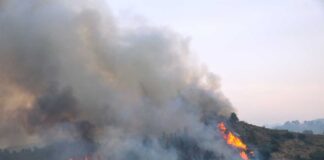 Σε ισχύ το έκτακτο δελτίο επιδείνωσης – Τα μπορόφ δυσκολεύουν την κατάσβεση των πυρκαγιών