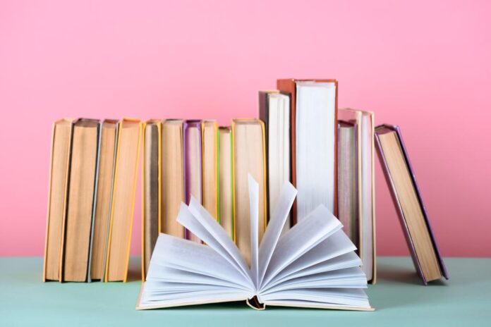 stock-photo-open-book-front-row-books