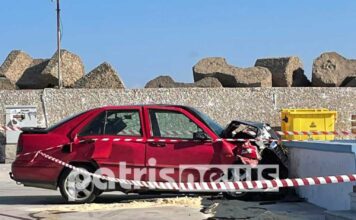 Νεκρός οδηγός αυτοκινήτου που έπεσε με δύναμη πάνω σε εκκλησάκι
