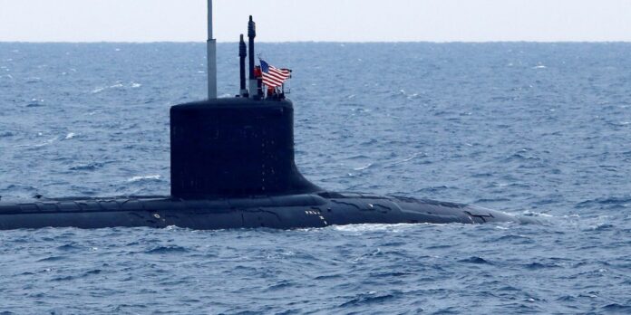 FILE PHOTO: U.S. submarine New Mexico is seen during NATO's Dynamic Manta 2017 anti-submarine warfare exercise, in Catania's harbour