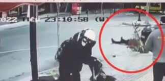 Αστυνομικός «καρφώθηκε» σε ΙΧ και πετάχτηκε 10 μέτρα μακριά – Δείτε το βίντεο