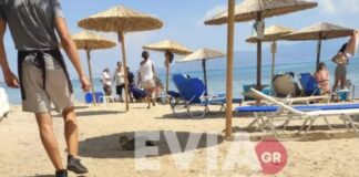 Άντρας ξεψύχησε στην παραλία, μπροστά στη γυναίκα του