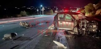 Τρομακτική σύγκρουση μηχανής με αυτοκίνητο – Σε κρίσιμη κατάσταση ο οδηγός της μοτοσικλέτας