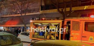 Φωτιά σε μεζεδοπωλείο – Ένας τραυματίας (video)