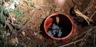 Ντελιβεράς έσκαψε με τα χέρια και άφησε πίσω αυτές τις εικόνες