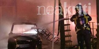 Πύρινη κόλαση από φωτιά σε σούπερ μάρκετ – Κάηκε ολοσχερώς το κατάστημα, ζημιές σε αυτοκίνητα
