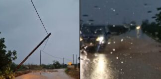Σε κλοιό κακοκαιρίας η Χαλκιδική – «Ποτάμια» οι δρόμοι (βίντεο)
