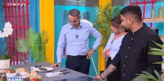 «Ντολμαδάκια» – Δοκίμασε on air το αγαπημένο του φαγητό ο Κυριάκος Μητσοτάκης
