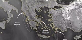 Οι καπνοί από τις φωτιές σε Κέρκυρα, Κάρυστο και Ρόδο «ταξίδεψαν» πάνω από 400 χλμ