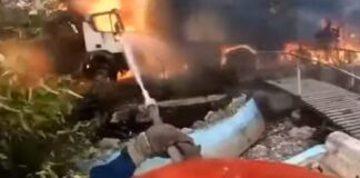 Συγκλονιστικές εικόνες από την πυρκαγιά «μέσα από τα μάτια του πυροσβέστη» (βίντεο)