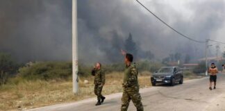 «Το στρατόπεδο Καποτά στις Αχαρνές Αττικής ουδέποτε κινδύνευσε από τη φωτιά στην Πάρνηθα»