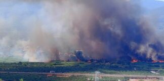 Σε εξέλιξη φωτιά στη Μεσσηνία – «Εκκενώστε προς Καλαμάτα»