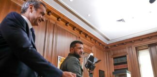 Σε εξέλιξη η συνάντηση Μητσοτάκη με τον Βολοντιμίρ Ζελένσκι – Οι πρώτες εικόνες
