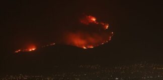 Ό,τι «είδε» το συντονιστικό ελικόπτερο της πυροσβεστικής – Συγκλονιστικά πλάνα