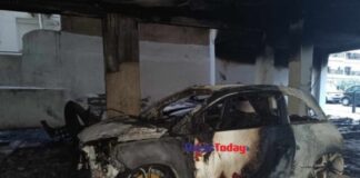 Ξυπνήσαμε από τις εκρήξεις» – Κάηκαν ολοσχερώς δύο ΙΧ και ένα μηχανάκι (βίντεο)