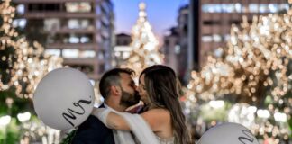 Viral η γαμήλια φωτογράφιση νιόπαντρου ζευγαριού – Τα ακροβατικά του γαμπρού