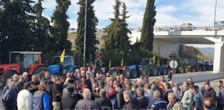 Αγρότες έκλεισαν την εθνική οδό Αθηνών – Λαμίας (βίντεο)