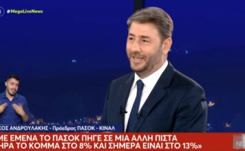Ανδρουλάκης: «Με εμένα το ΠΑΣΟΚ πήγε σε άλλη πίστα»