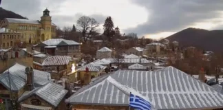 Οι πρώτες εικόνες από τα χιονισμένα τοπία σε Εύβοια, Φλώρινα και Χελμό